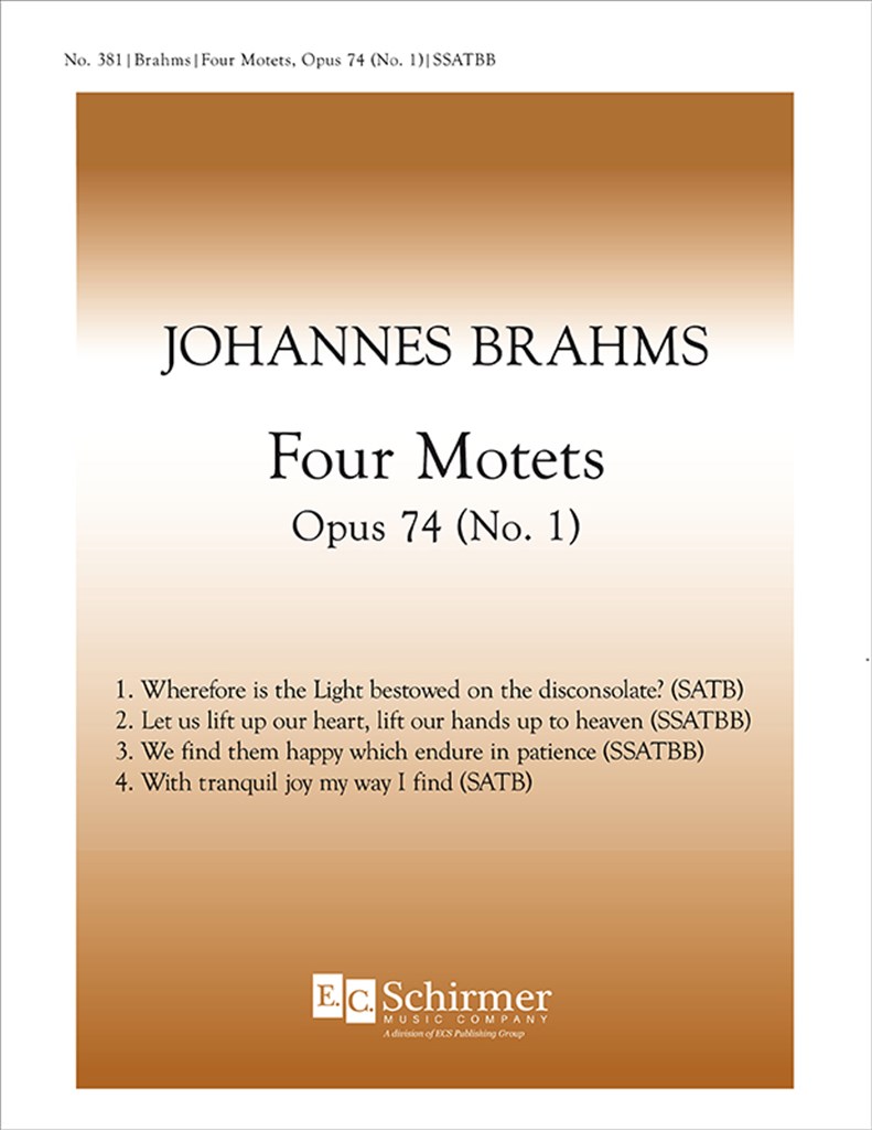 Four Motets, Opus 74